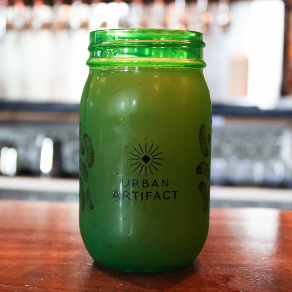 Pickle Jar Drinking Glass