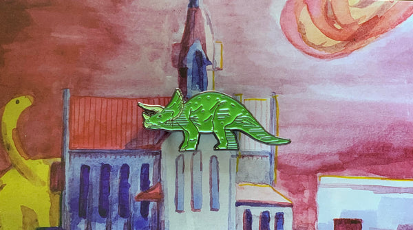 Triceratops Extinction Pin