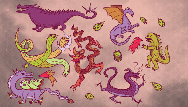Dragons art print