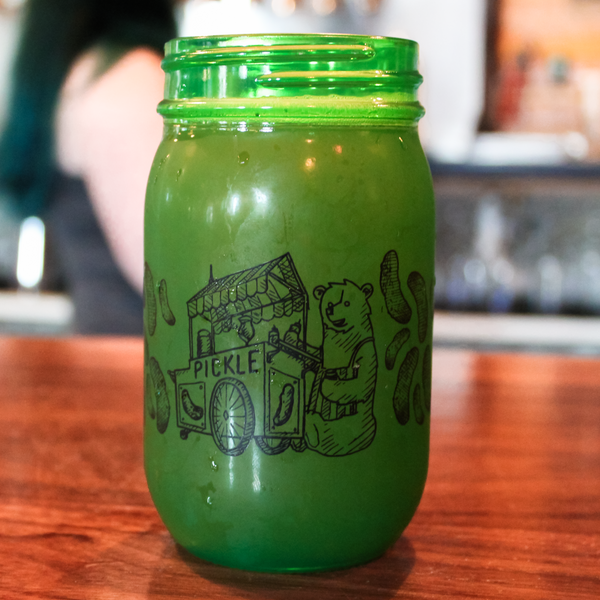 Pickle Jar Drinking Glass